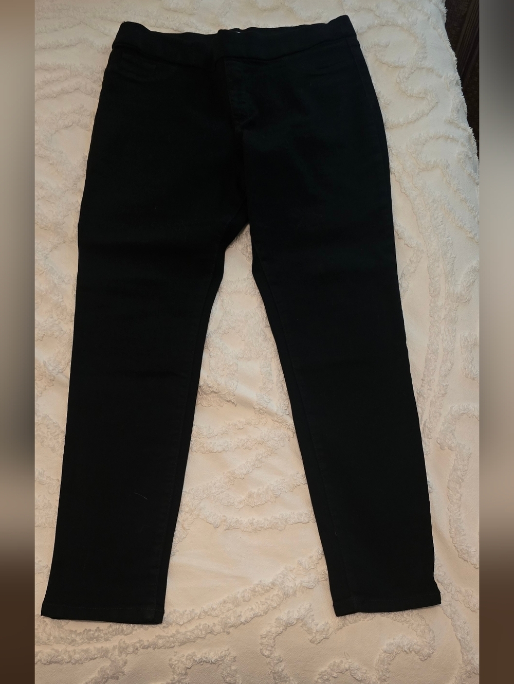 Nine West Women’s Black Slim Fit Jeans, Size 16, Back Pockets (Bin 317)
